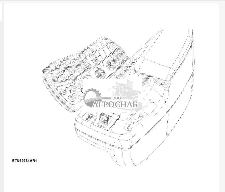 Колпачок клавиши, без регулировки скорости разбрасывателя 